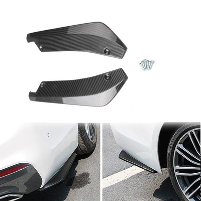 Universal Car Rear Corner Protector, Modified Rear Bumper Corner Anti-Collision Decorative Rear Corner Guard, Rear Lip and Rear Spoiler Modification Parts