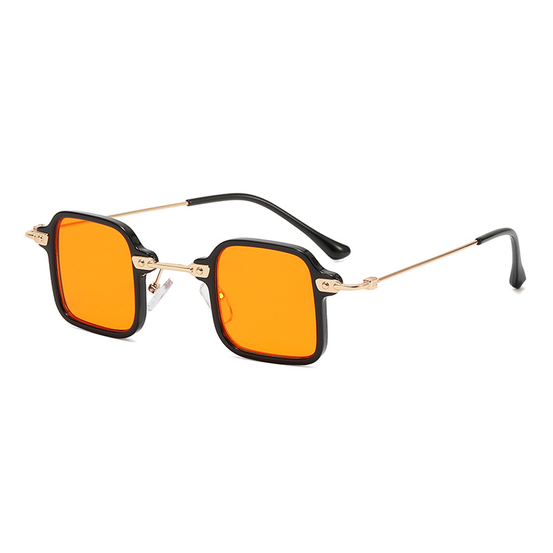 2022 nuevas gafas de sol cuadradas de moda para hombres y mujeres gafas de sol de hip hop gafas de sol cuadradas pequeñas europeas y americanas gafas de luz anti-azul