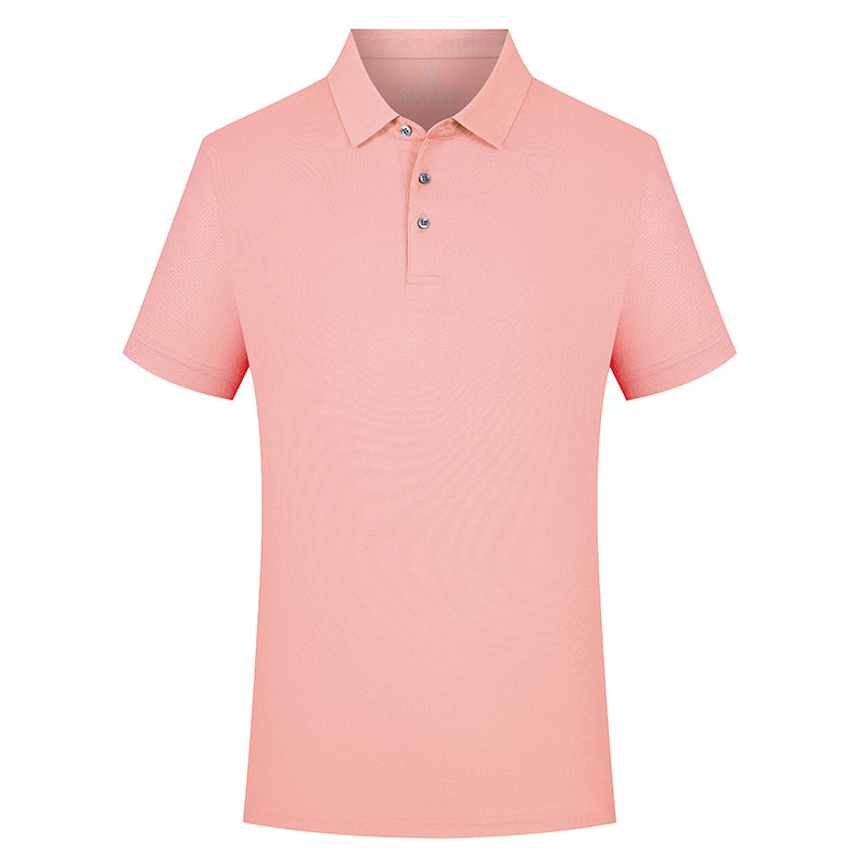 Personalizada seda con solapa polo transpirable no sofocante sudor algodón sin marcas de morera alta sensación grupo ropa corporativa bordada
