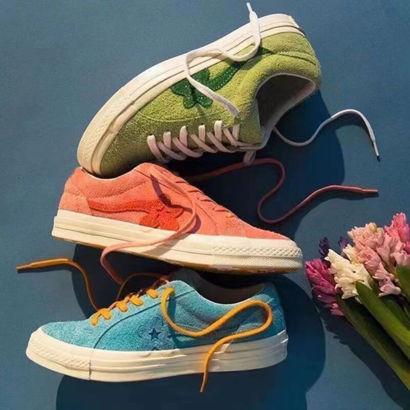 Putian Shoes Meiqi Converse 1970 Flower One Star Fur Star Shoes School Men's and Women's Low Canvas Shoes