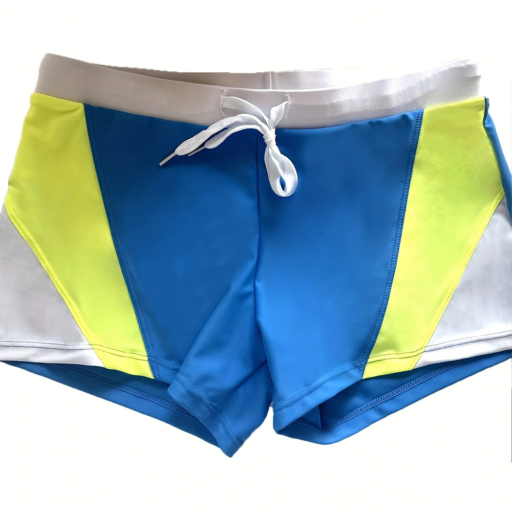2024  foreign trade new color matching lace men's swimming shorts manufacturers ready stock wholesale flat angle anti-exposure_voghion.com
