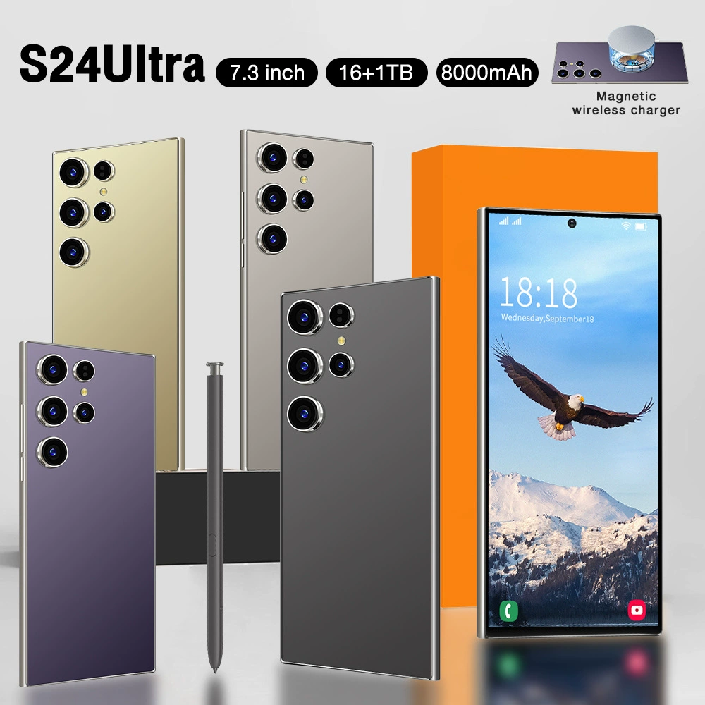 Android смартфон S24 Ultra (16 ГБ + 1 ТБ) с встроенным стилусом, версии с регулировками для нескольких регионов