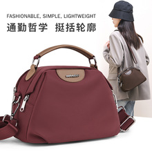 新款时尚单肩简约尼龙布斜挎女包大容量斜跨包厂家直销中年妈咪