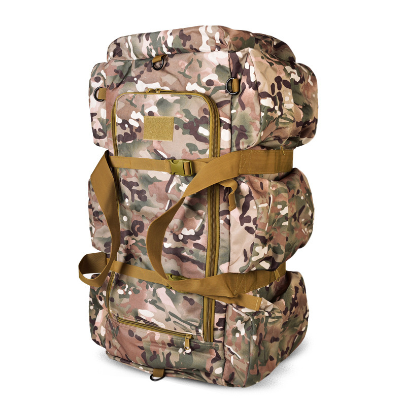 Mochila de equipaje deportivo al aire libre multifuncional de doble hombro, mochila deportiva de senderismo de un solo hombro, mochila táctica de montaña
