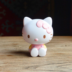 Batch Birthday Cake Decoration Pink Cute Little Pink Cat Figurine Baby Children Princess Dessert Table Decoration Ornament