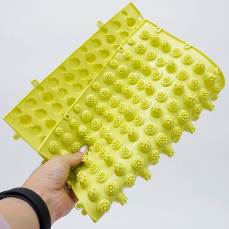 Toy de entrenamiento táctil de la suela del pie de la unidad sensorial Tablero de presión de los dedos suave para los niños