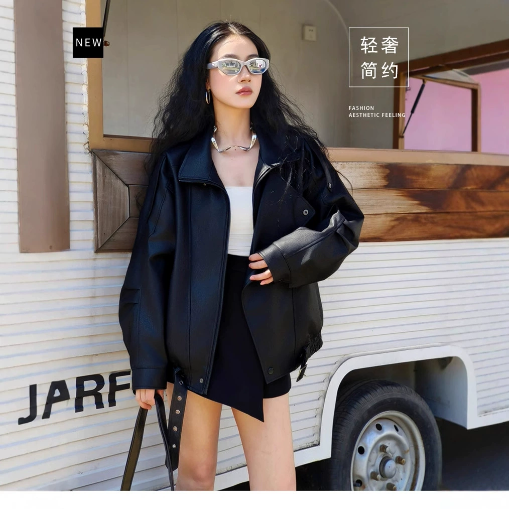 Новая сверхмощная кожаная куртка Melard в американском стиле для мужчин и женщин, осенне-зимняя свободная универсальная куртка-топ