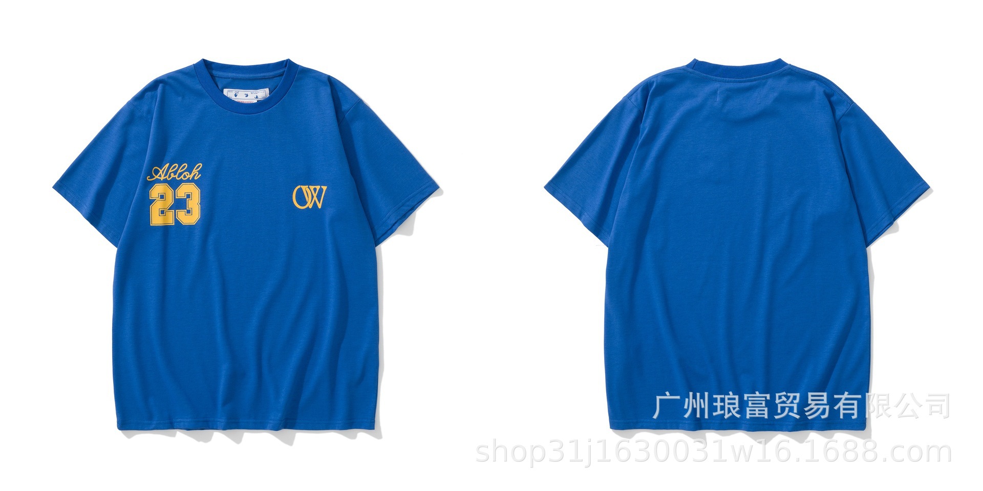 Off-White T-shirt Abloh 23 Blue