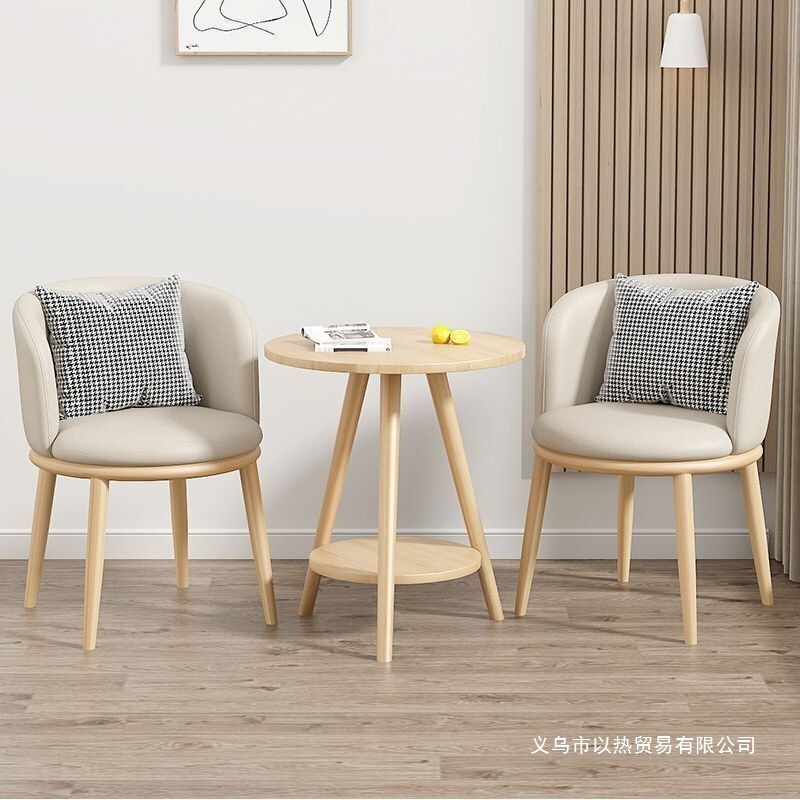 Simple Balcony Semi-Circular Leisure Table and Chairs, Small Coffee Table, Living Room Balcony Leisure Table and Chairs, Curved Nail Salon Guest Chair Simple Balcony Semi-Circular Leisure Table and Chairs, Small Coffee Table, Living Room Balcony Leisure Table and Chairs, Curved Nail Salon Guest Chair