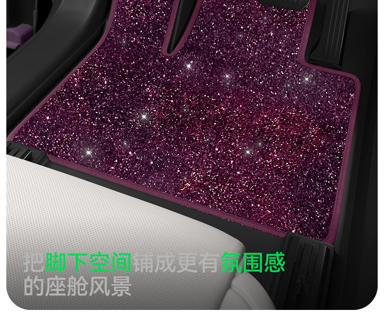 Suitable for Aito M6 Floor Mats, Starry Sky Carpet Surface, 2026 Model Huawei Car Interior Modification Accessories, Trunk Supplies