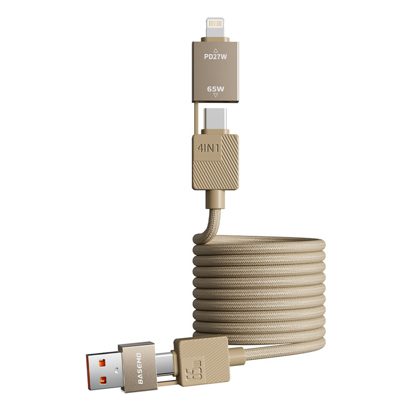 Beimo 4-in-1 磁気 65W ストレージ編組高速充電ケーブルは、Android Huawei Apple 15 高速充電データケーブルに適しています。|undefined