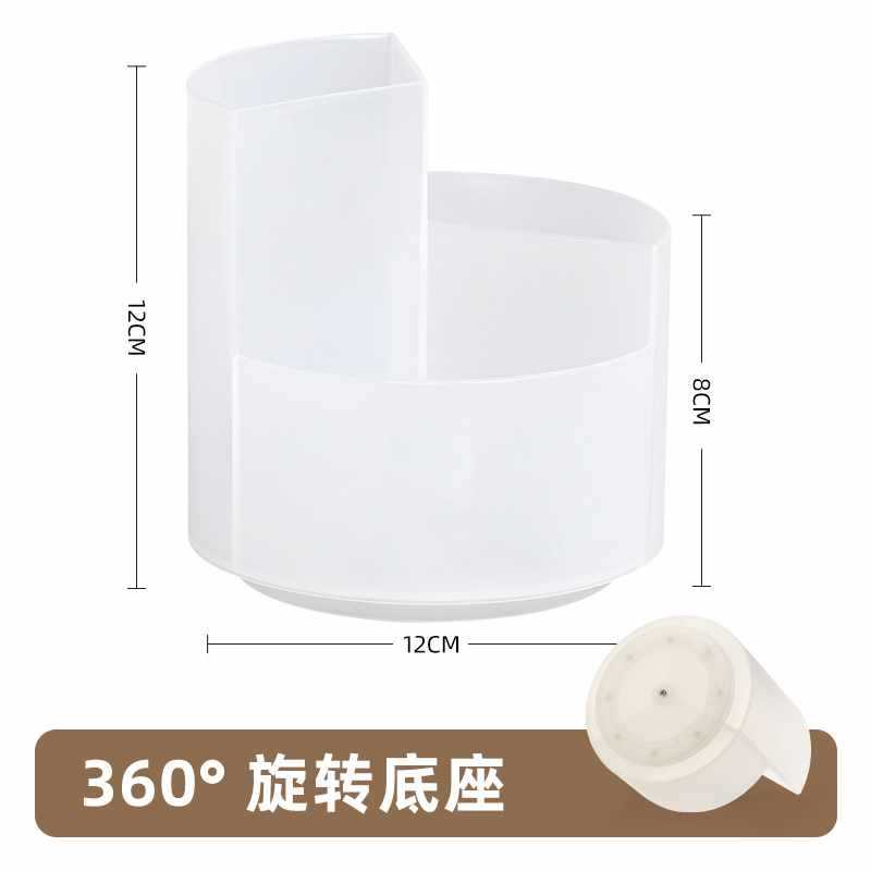 .세대 회전 펜 홀더 - 투명 - 3칸 회전 모델.