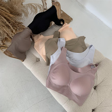 云朵乳胶文胸一片式无钢圈bra聚拢舒适背心式孕妇运动无痕内衣女