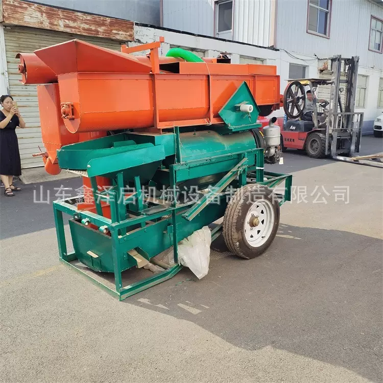 柴油机玉米脱粒机 大型苞米剥粒设备 铲车上料棒子打粒机
