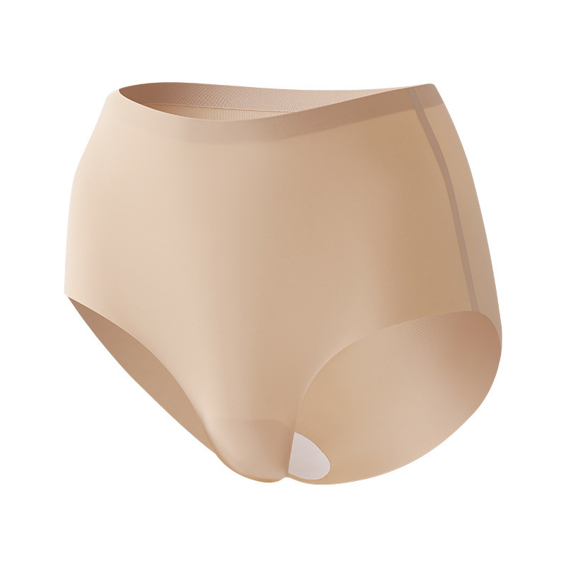 Invisible foundation, silk pants, long cotton antibacterial underwear, no trace, plus size, hip-accented