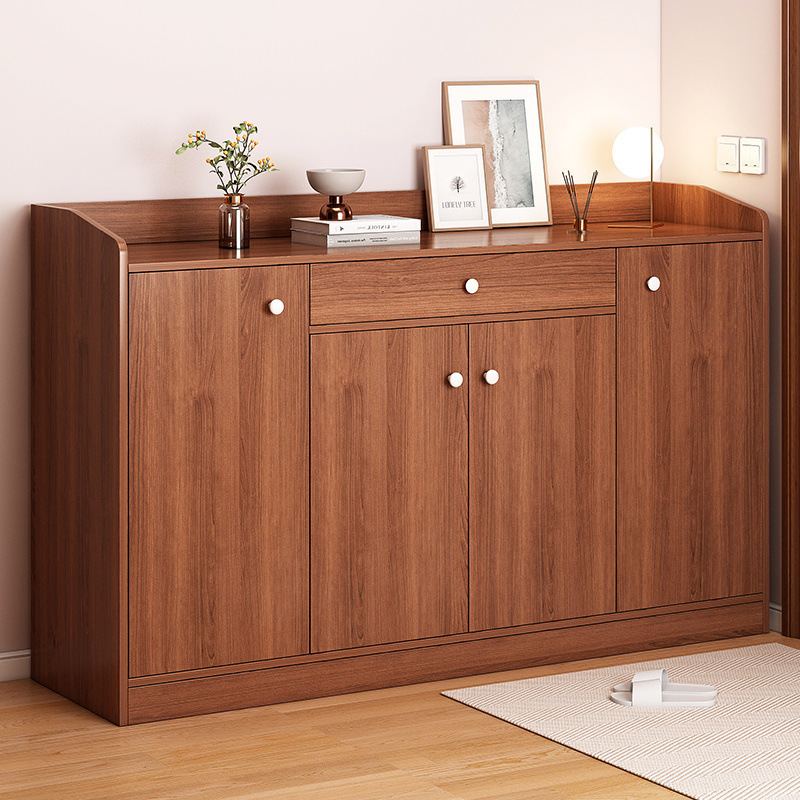 Solid Wood Color Chest of Drawers Bedroom Storage Cabinet New Living Room Shoe Storage Cabinet Heightened Home Door Multi-Layer Drawer Cabinet
