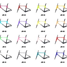 新款JIAMIETAM全碳纤维车架公路自行车破风车架桶抽碟刹可OEM代工