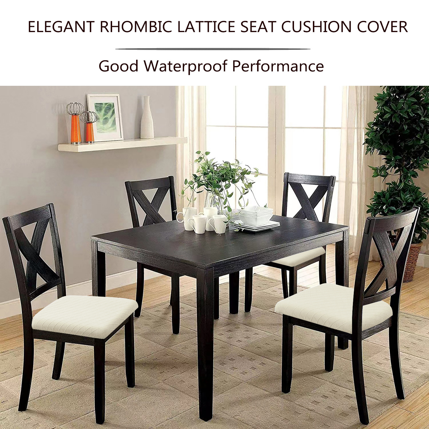 Cubierta de asiento anti-derrames de silla de diamante transfronteriza Getty, mesa de comedor de hotel, cubierta de silla universal doméstica