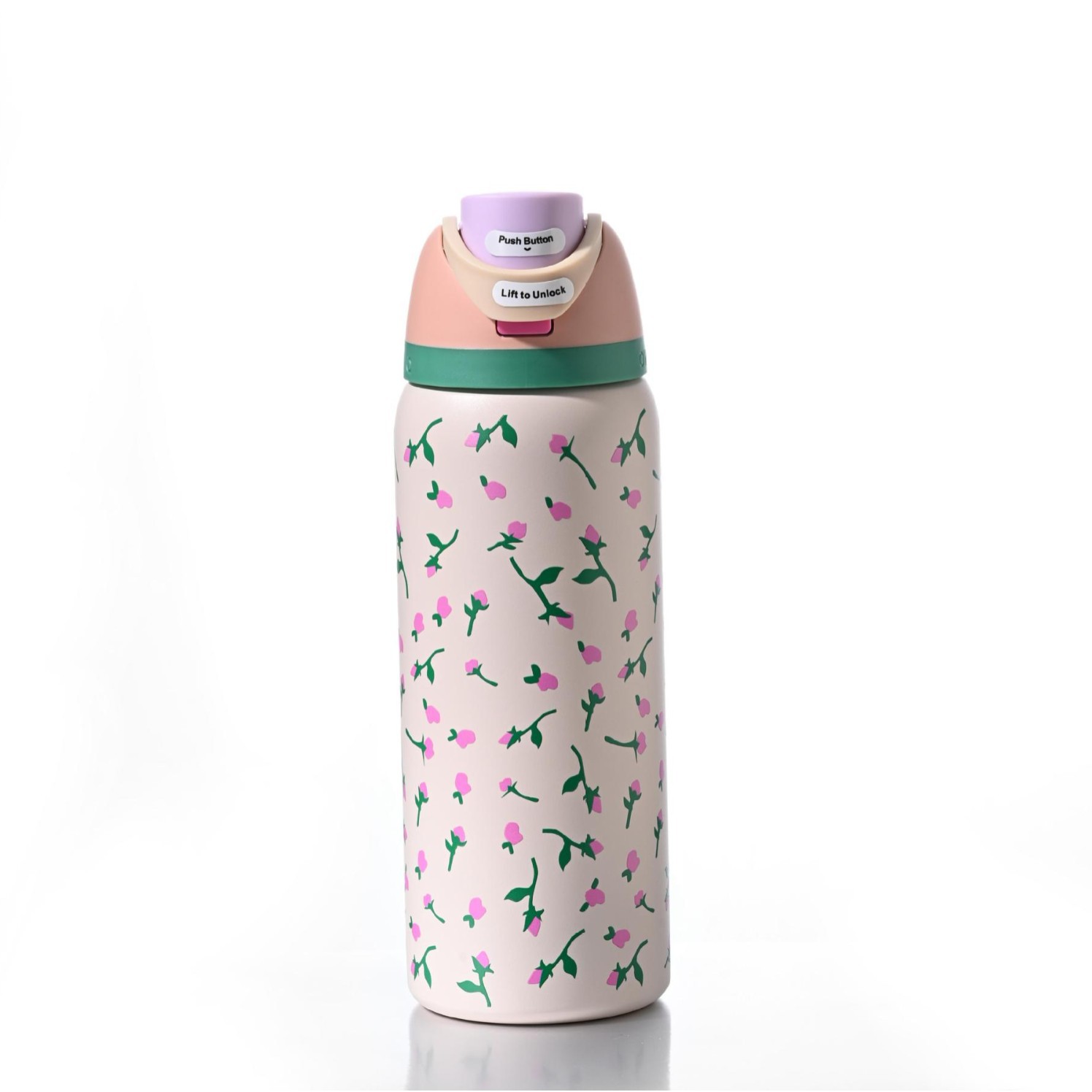 Vaso Aislado de Acero Inoxidable 304 Estilo Owala de Amazon con Asa, Botella de Agua Deportiva, Vaso de Doble Uso, Vaso para Agua, Regalo