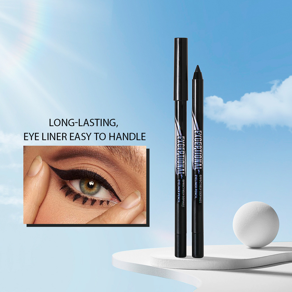 GIGIROSE small plastic stem eyeliner pen has a rich color, dries quickly, is water-resistant, sweat-resistant and not easy to smudge undefined