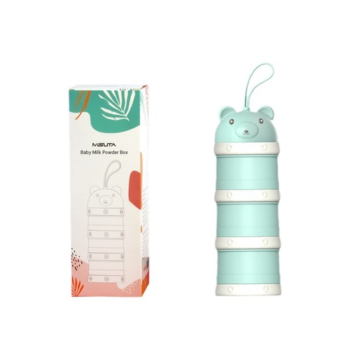 Baby milk powder box portable out-and-out large-capacity baby snack storage tank sealed layered milk powder compartment