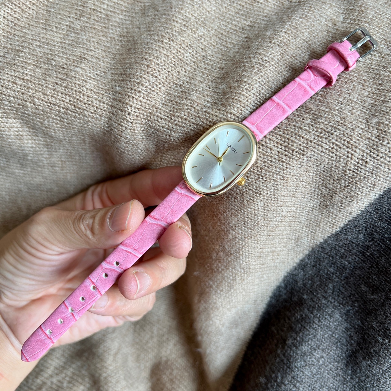 Pointer Display Type Concealed Buckle Buckle Style Casual Oval Concealed Buckle Quartz Women's Watches