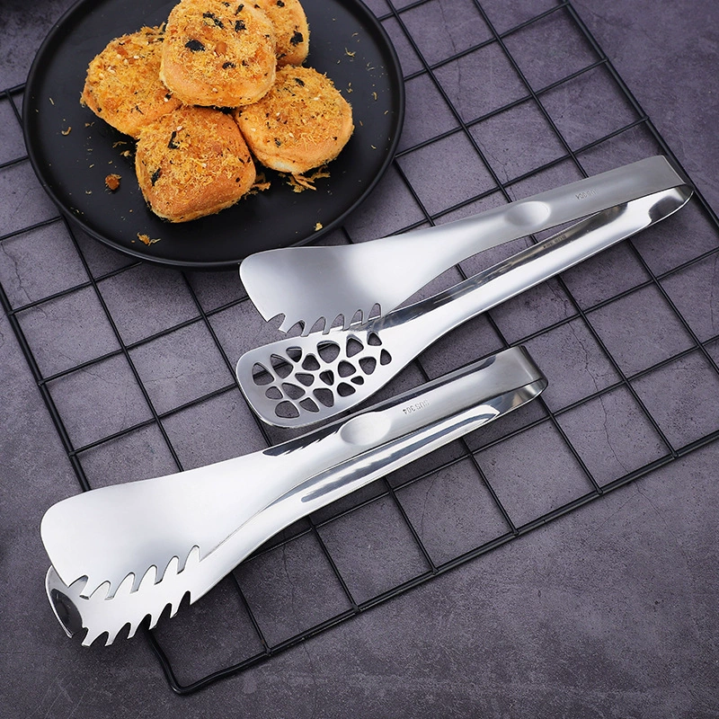 304 stainless steel leak-free oil filter clamp multi-function bread clamp barbecue clamp kitchen gadget anti-scalding steak clip