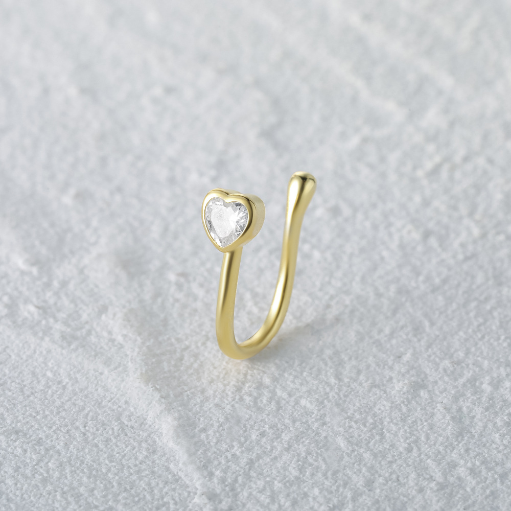 2g Weight Nose Ring Classification 1 Piece Quantity Daily, Street Occasion 925 Sterling Silver Material Star, Moon Pattern Women's Gender Plating Design Simple Style Style 1 Piece Nose Rings & Studs Simple Style Star Moon 925 Sterling Silver Plating 39