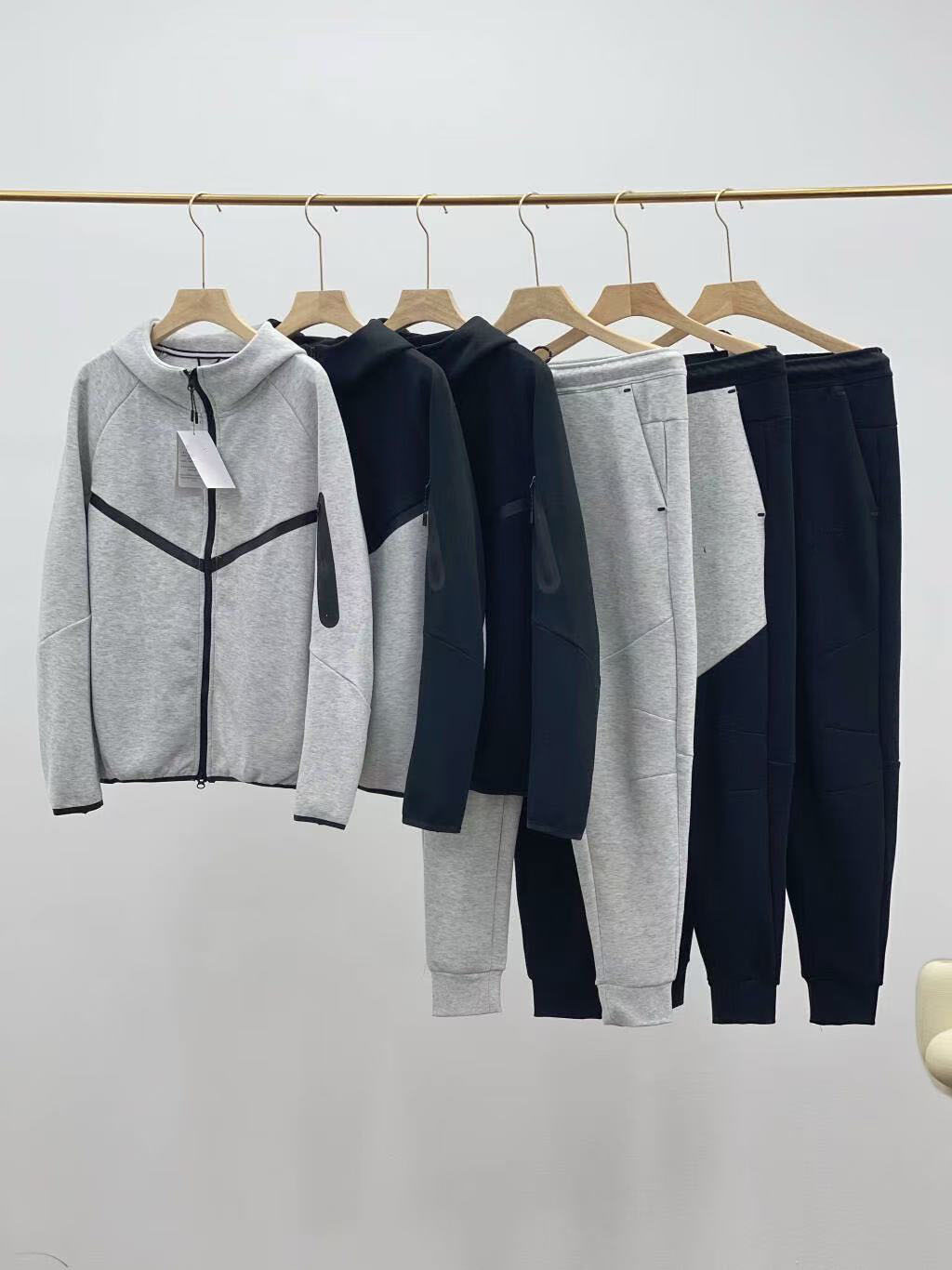 0950 traje de primavera y otoño para hombre 320g abrigo deportivo a prueba de viento de algodón pesado tejido suelto traje de pantalón de entrenamiento casual