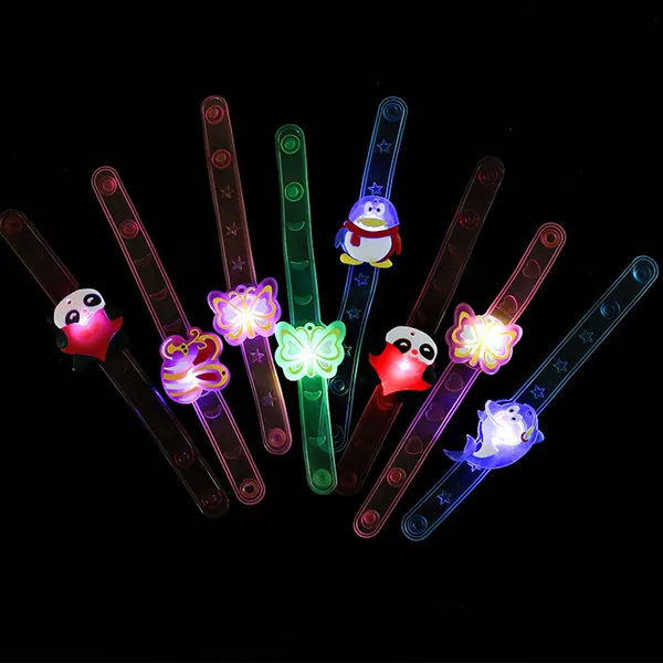 Creative Cartoon Kidsren's Led Flash Luminous Watch Strap Wrist Strap Cute Soft Rubber Toy Bracelet Watch Strap