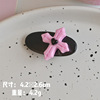 Black powder little black cat elliptical clamp sweet cool girl heart hairpin