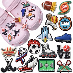 Ice Skating Club Skate Hole Shoe Clip Accessory DIY Decorative Buckle Removable Garden Shoe Shoe Clip Accessory