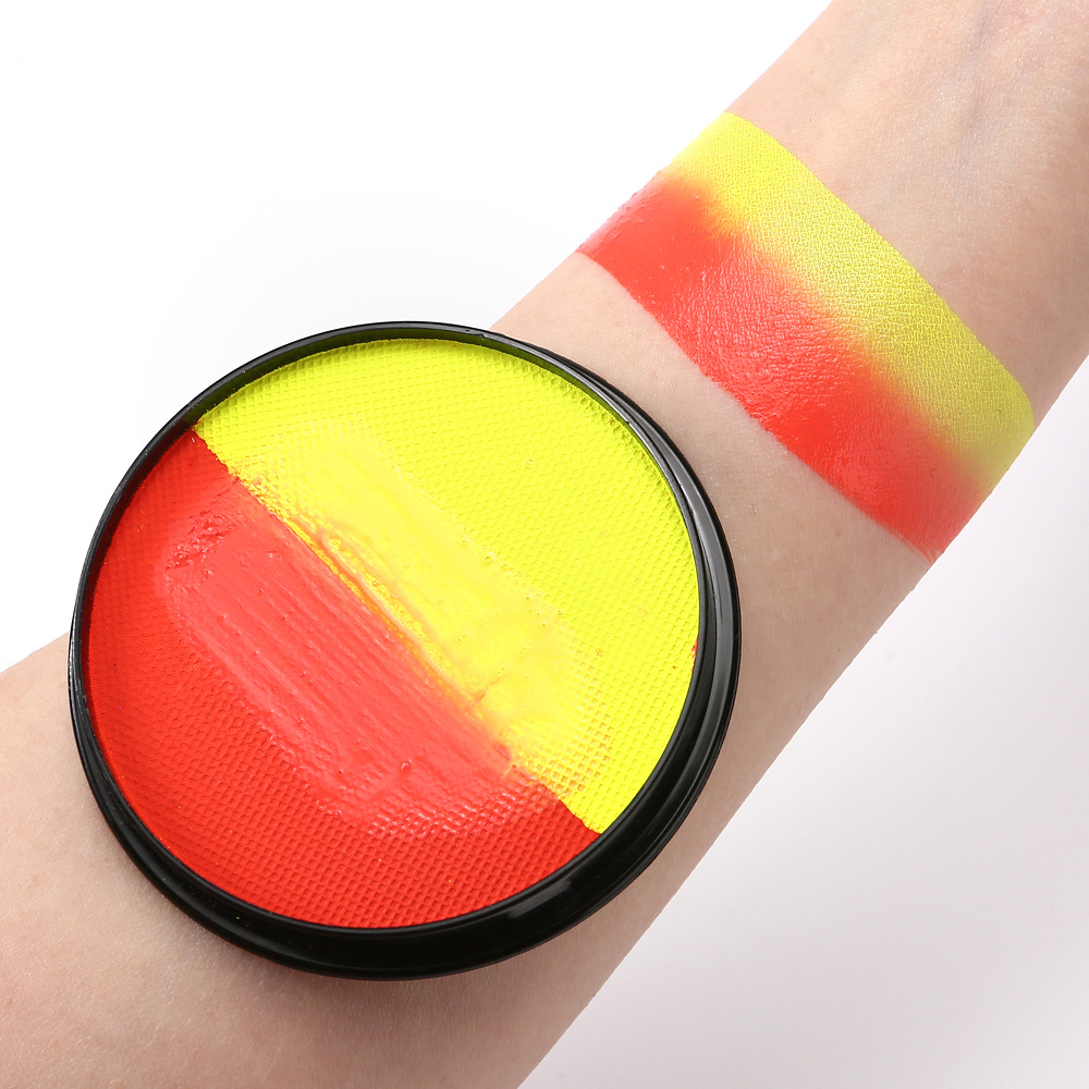 30g doble color a juego caja única pintura corporal soluble en agua pintura Festival etapa ópera fiesta Cara color cara