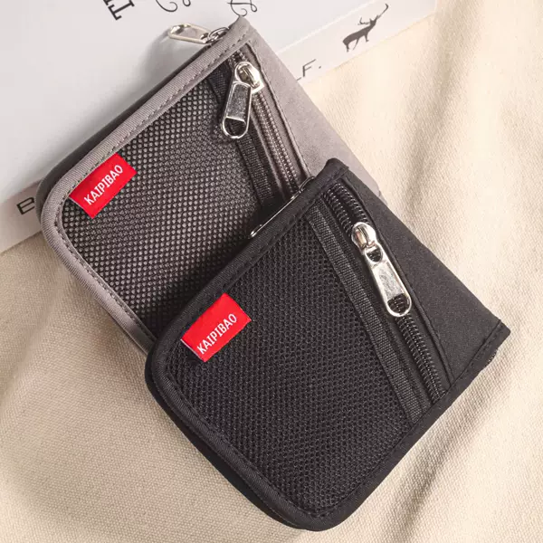 Cross-Border New Men's Wallet Zipper Storage Coin Bag Retro Multi-Card Slot Large Capacity Short Wallet