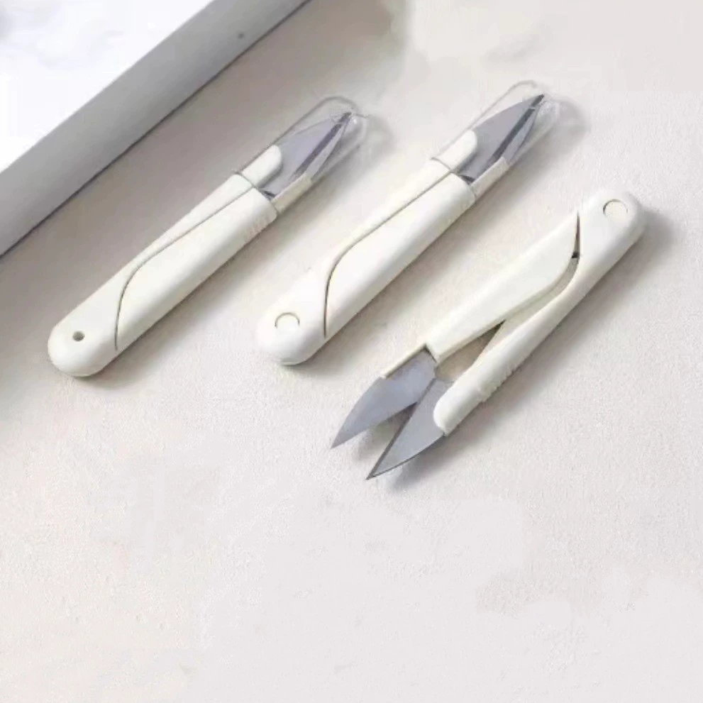Крестовые нитки scissors производитель оптовый U-образный резак для ниток портной резак для рыболовной нити защитный пояс чехол капюшон повседневные маленькие scissors