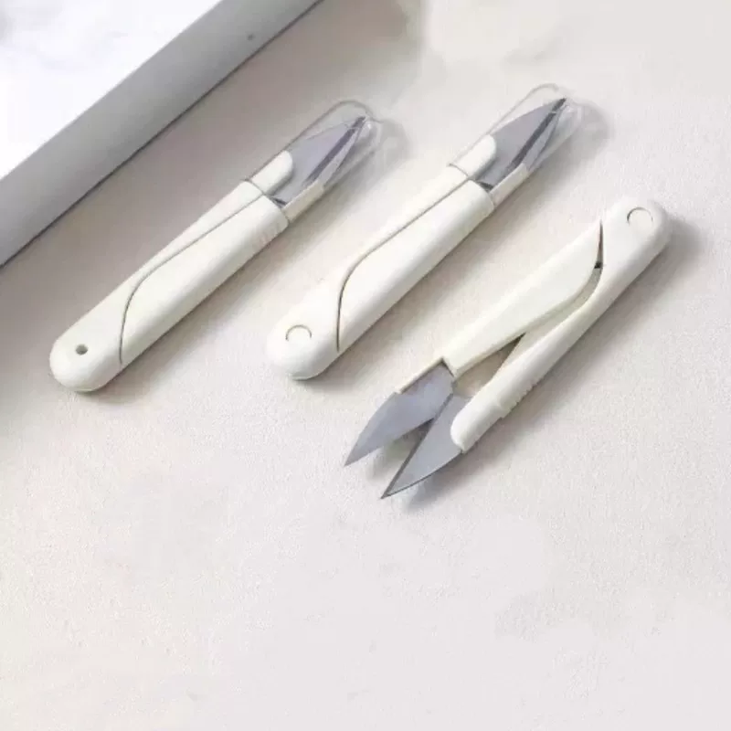 Крестовые нитки scissors производитель оптовый U-образный резак для ниток портной резак для рыболовной нити защитный пояс чехол капюшон повседневные маленькие scissors