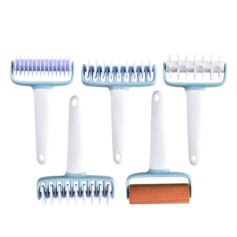 Herramientas de pizza cortador de fideos manual rodante creativo cuchillo rodante de fideos punch horneado creativo herramientas de horneado