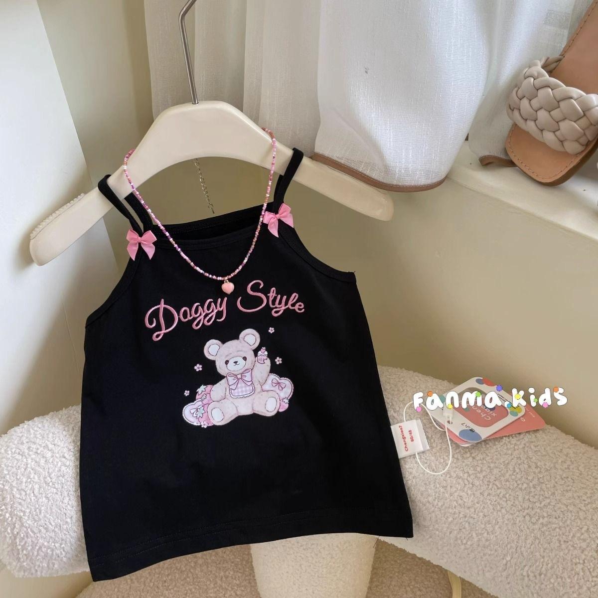 2025 nueva niñas lindas ropa de verano de aire extranjero para niños chaleco sin mangas delgado bebé chaleco de cabina universal