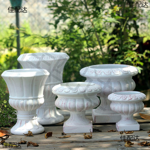 Old Simple Pastoral Red Pottery Flower Pot Plain Burned Pottery Desktop White Fleshy Old Pile High Trophy Flower