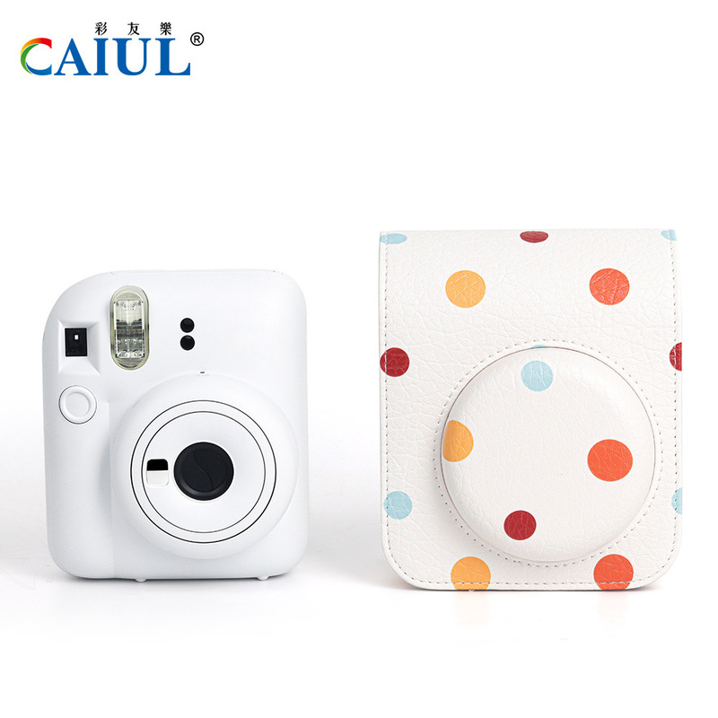 Applicable to Polaroid Instax Mini12 camera bag new cross-border trendy color dot camera photography bag Applicable to Polaroid Instax Mini12 camera bag new cross-border trendy color dot camera photography bag