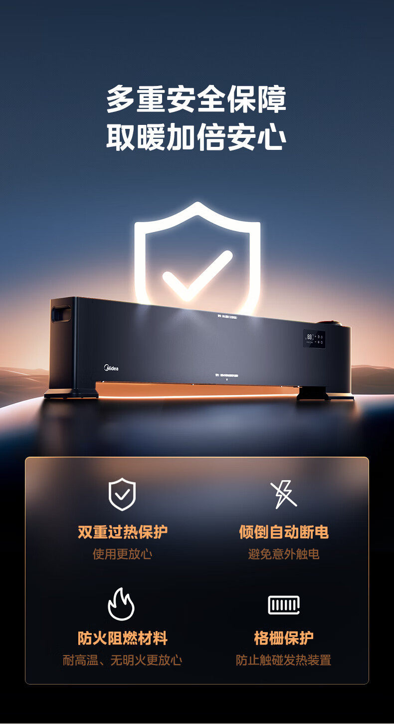 Обогреватель плинтусный Midea HDT22HS