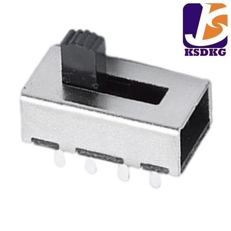 长柄3档滑动开关2P3T 直供3档拨动开关插件 三档拨码开关行程4.5