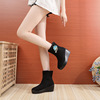 7728-C1 new ethnic wind embroidery boots 6.5 cm high-heeled cloth boots autumn and winter ancient wind cotton boots