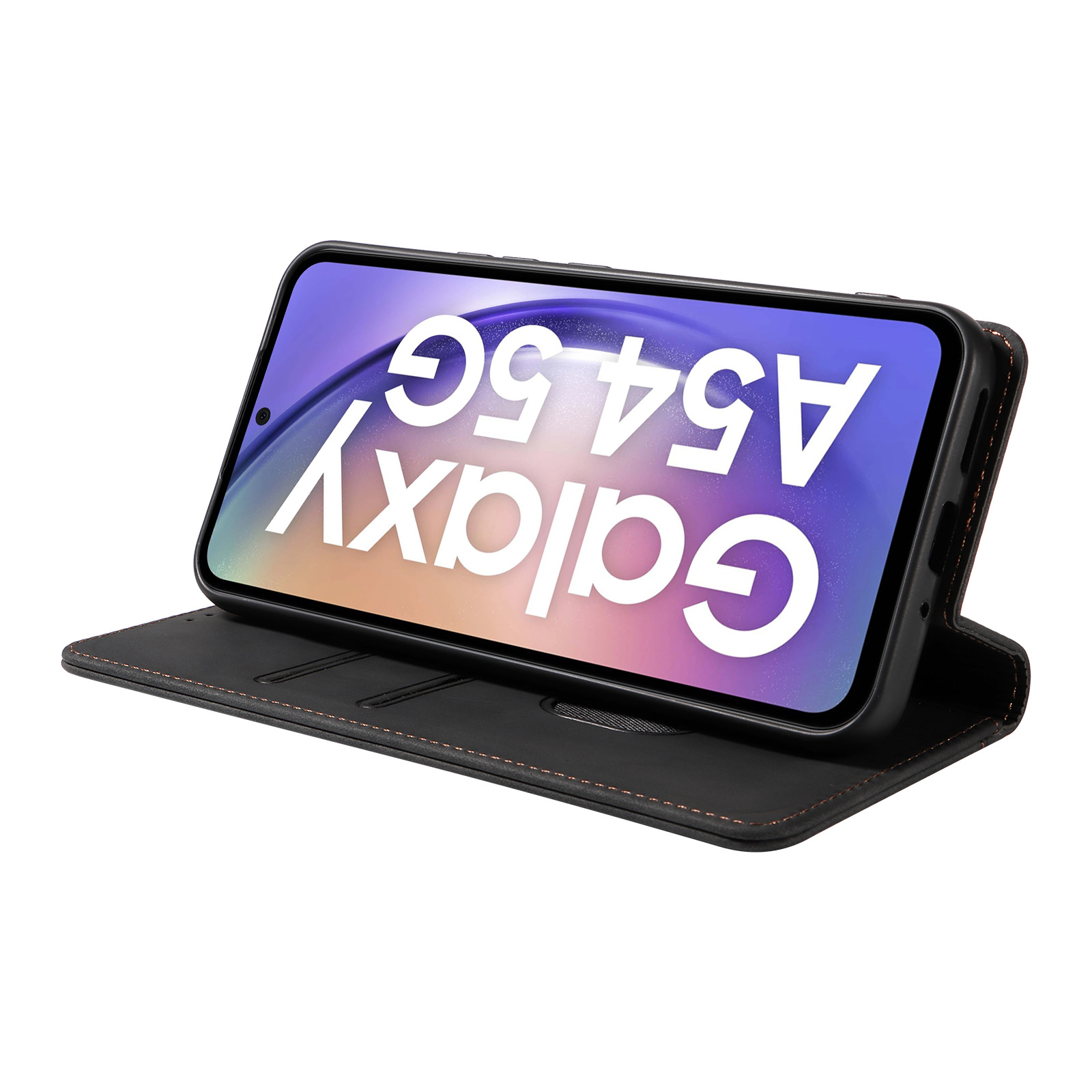 Retro flip mobilskal för samsung galaxy med magnetisk kortfack_voghion.com