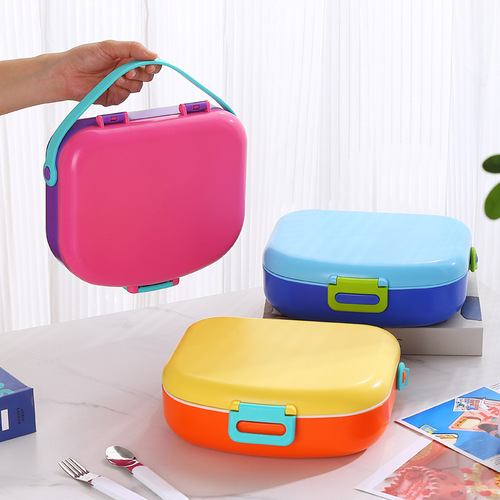 European and American children's portable five-compartment lunch box student lunch box Amazon model divided compartment student portable lunch box