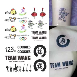 纹身贴;纸质工艺品;其他健身器材