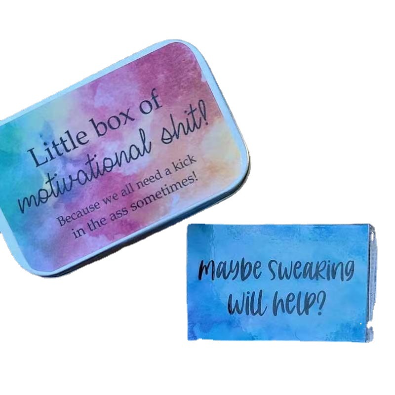 2022 europeo y americano caliente nueva diversión alentador conjunto de tarjetas de felicitación personalizada caja de dulces tarjeta de felicitación de regalo de inspiración