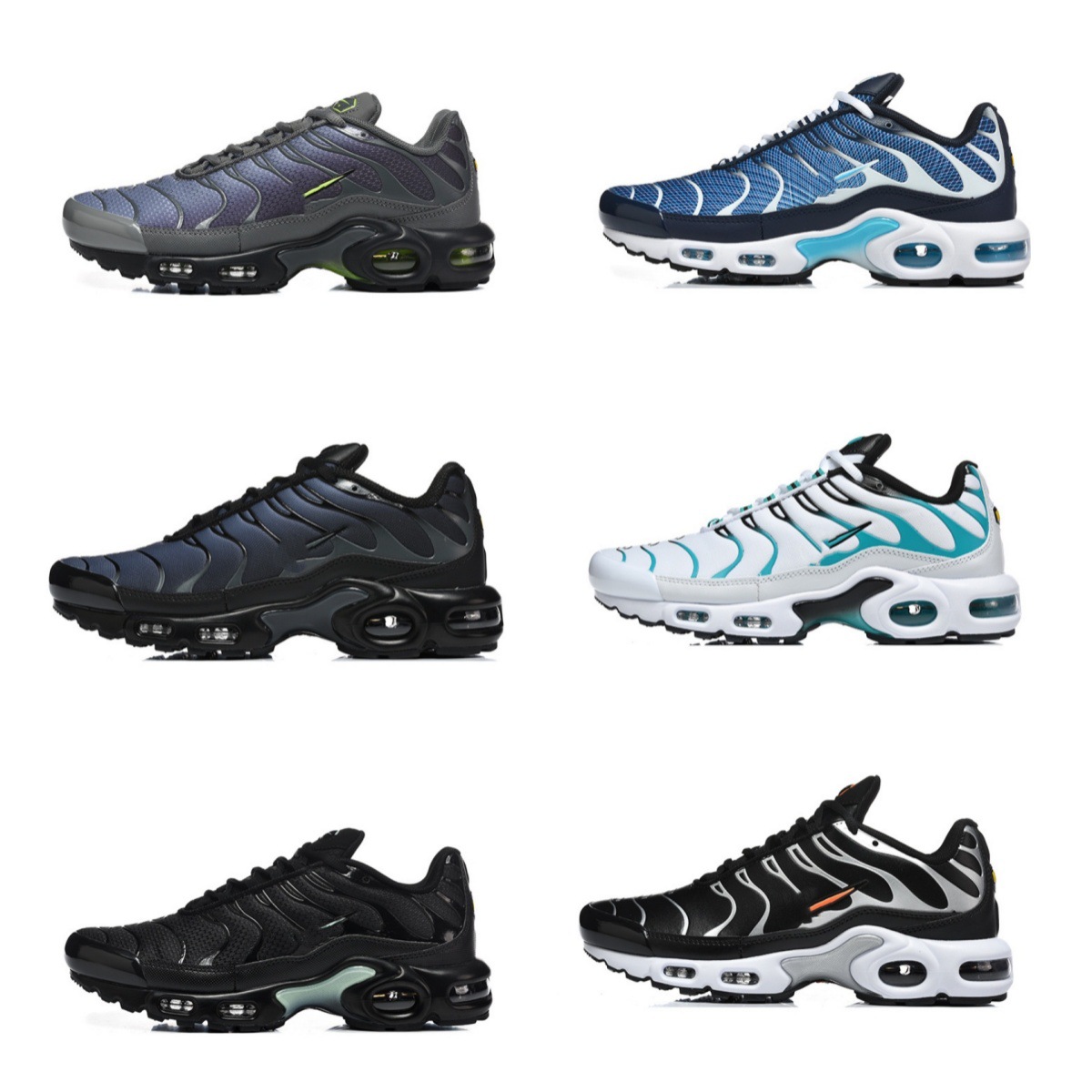 Putian Direct Sales Air Tn Light Luxury Casual Basketball Shoes Men's and Women's Fashion Outdoor All-Match Air Cushion Sneakers Wholesa