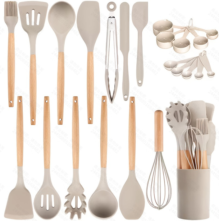 Edición luz utensilios de cocina 17 unidades traje medición espátula barril herramientas Cocina