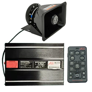 Wireless car siren horn 300W vehicle-mounted loudspeaker alarm high-pitched speaker AS7200D+ square mouth speaker